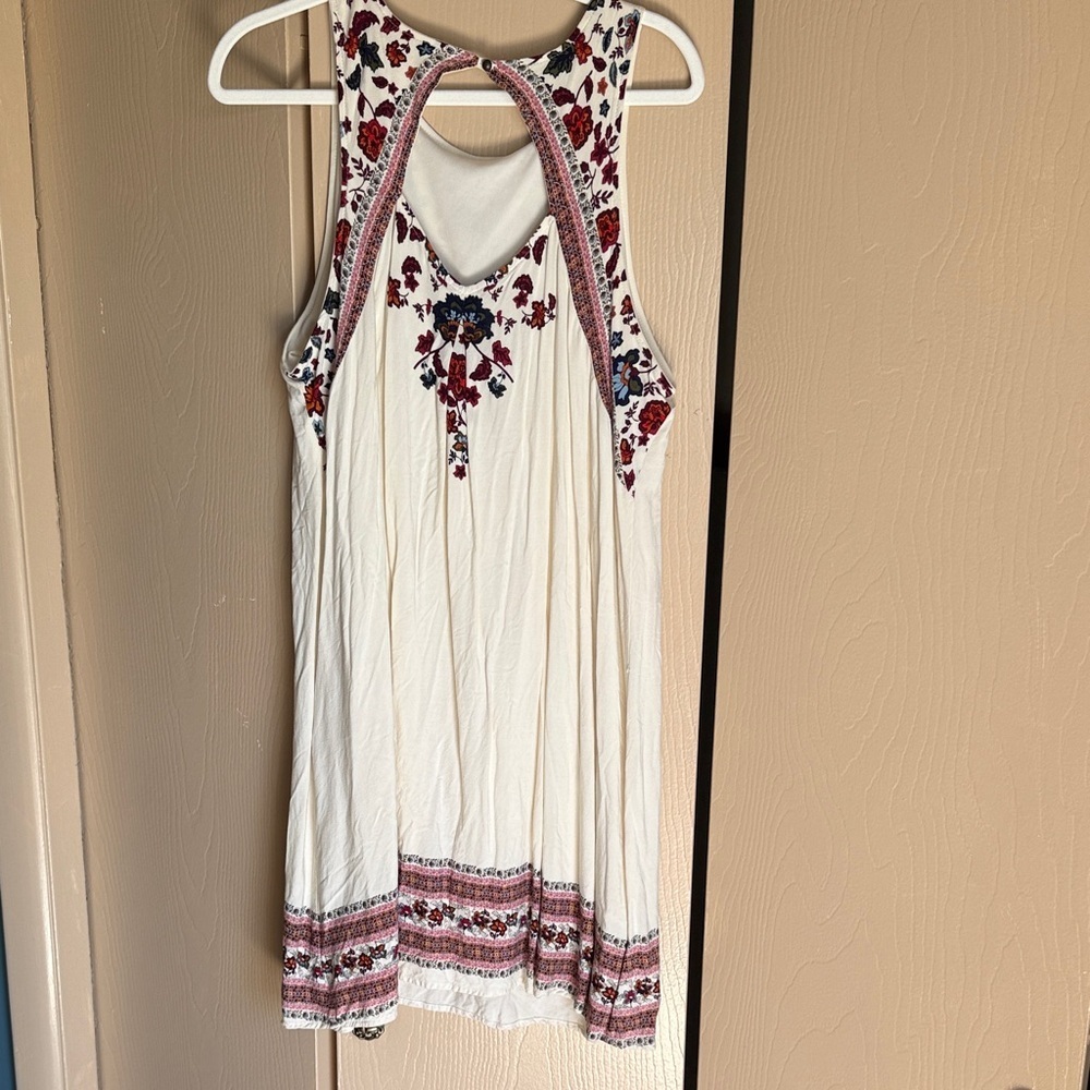 Xhilaration Cream Floral Strap Dress - Picture 3 of 6